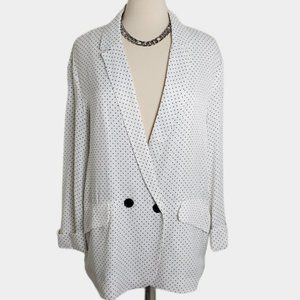 NEW Zara Flowing Polka Dot Blazer